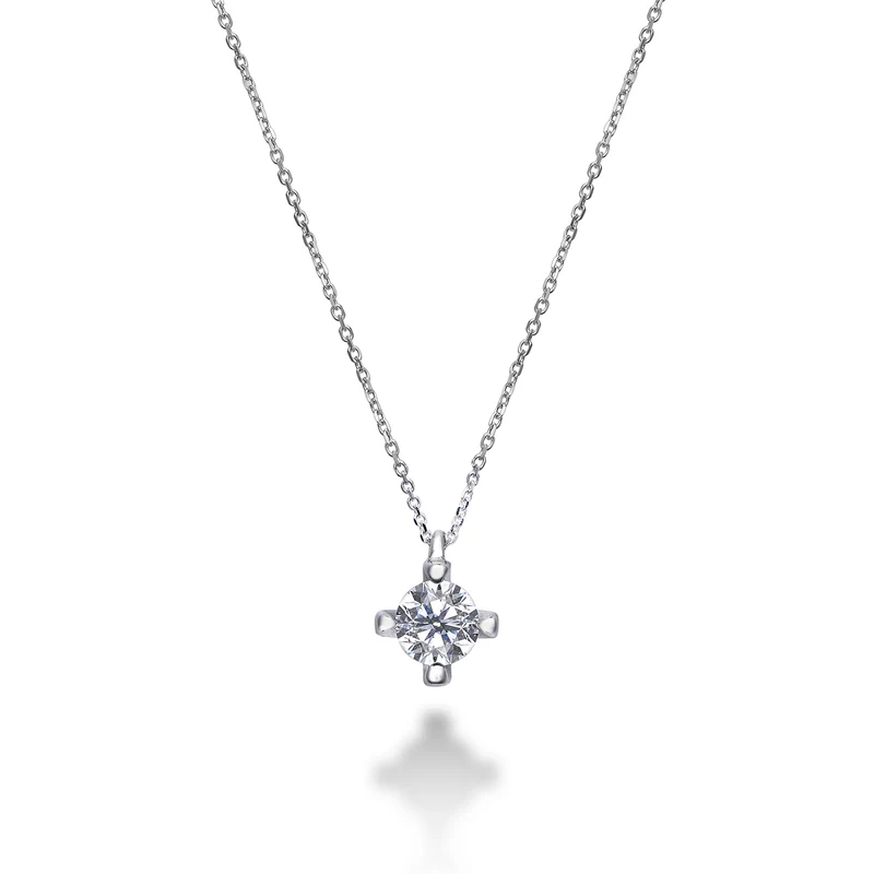 Golay collana con punto luce 4 griffes tonde PL001WDI1A-26070110073