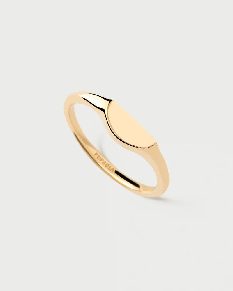 Half Circle mini stamp ring