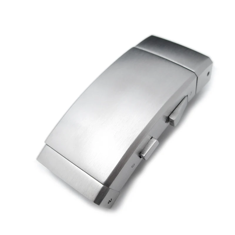 18mm 316L Stainless Steel Wetsuit Ratchet Buckle Button Control diver extension clasp, Brushed