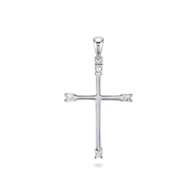 Golay pendente croce grande con princess PCRC003DI2-18155110072