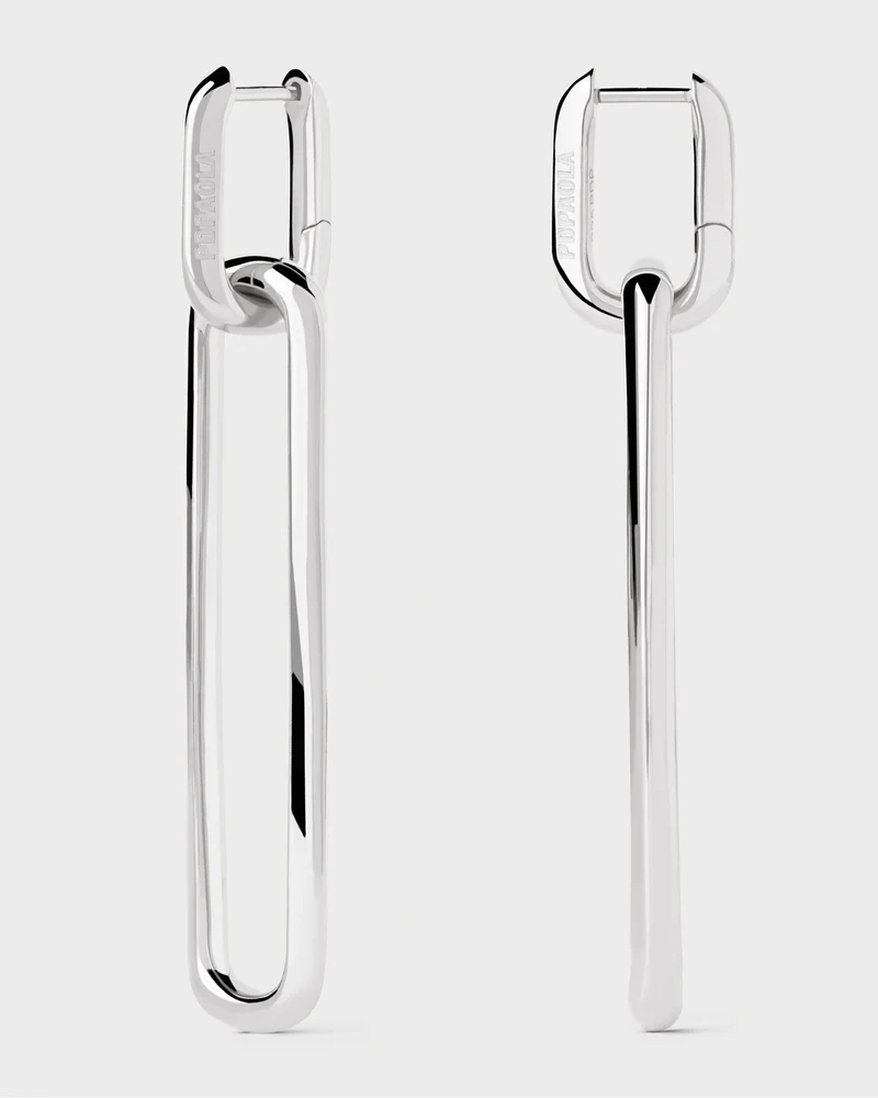 Rodeo drop silver earrings