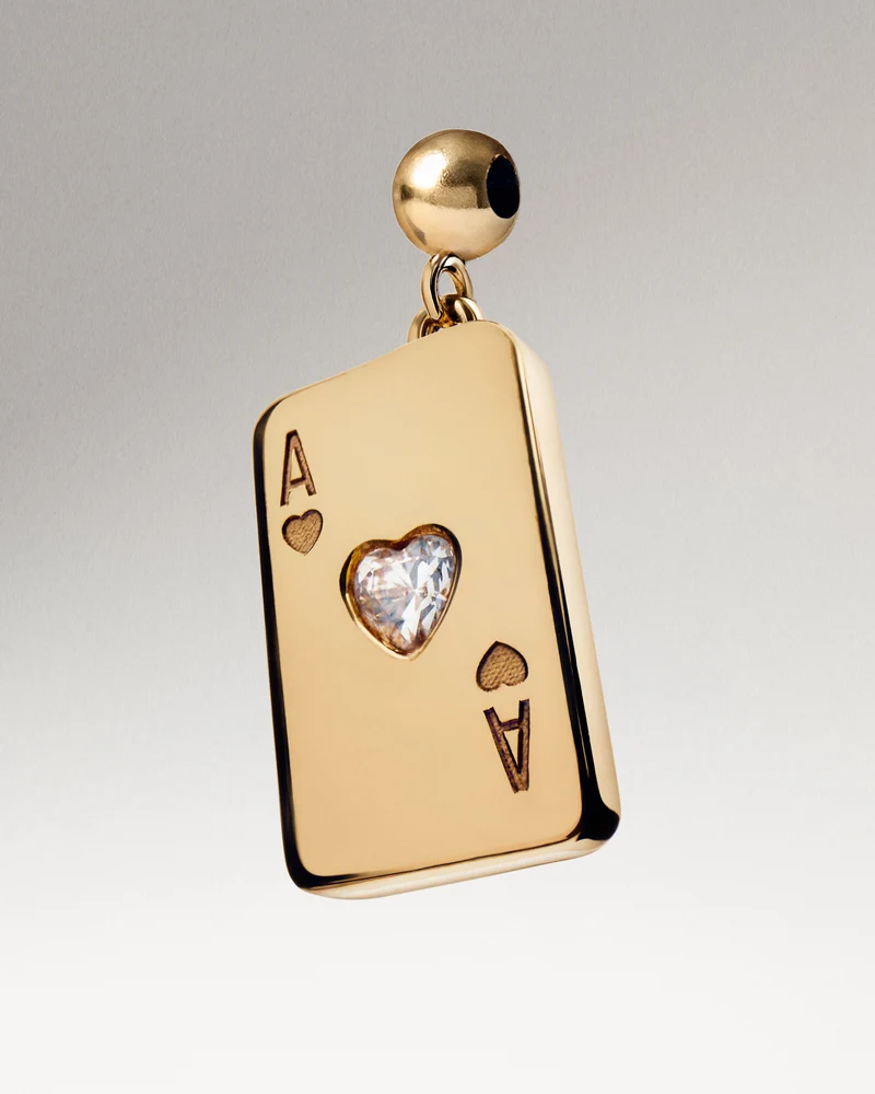 Ace of hearts charm