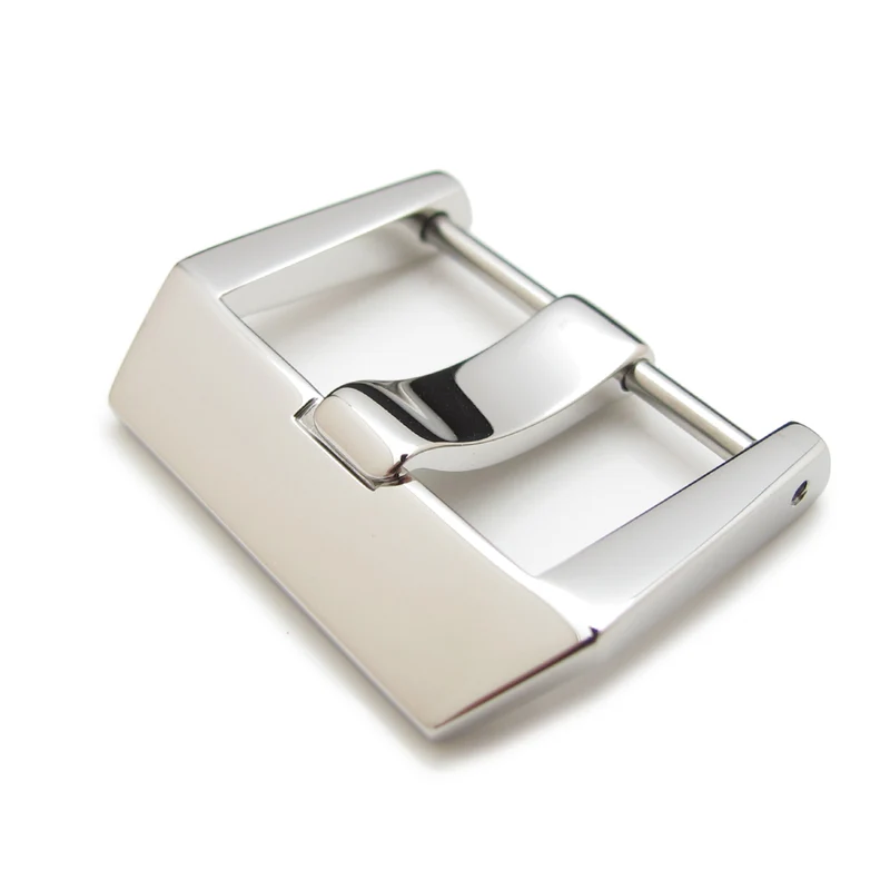 24mm High Quality 316L Stainless Steel Screw type 4mm Tongue Buckle, Polished finish