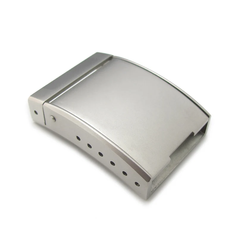 20mm, 22mm or 24mm Sandblasted Solid OME Style Watch Band Clasp (The Seat Belt Lock spring latch)