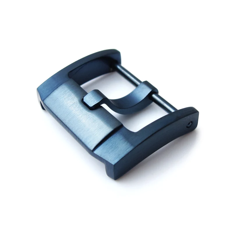 18mm Stainless Steel 316L Screw-in Buckle IWC-Style IP Blue Finish