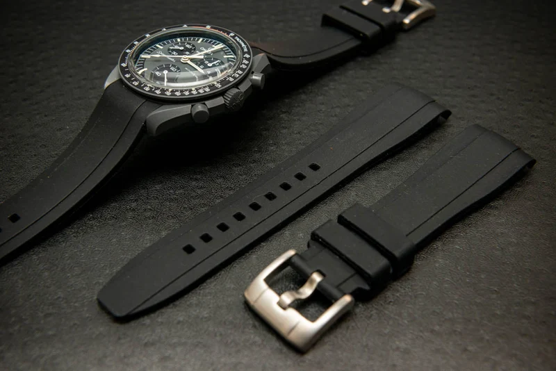 Waterproof watch strap, fluororubber (FKM) watch band, premium quality, for sports