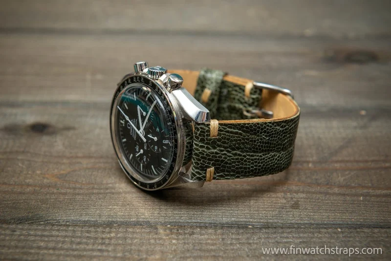 Premium Ostrich Leather Watch Band – Traditional Handcraft Finland