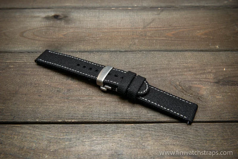 Vintage canvas watch strap.