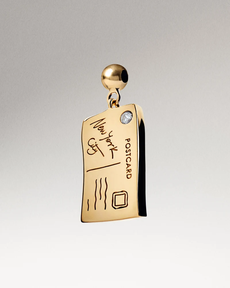 NY Postcard charm