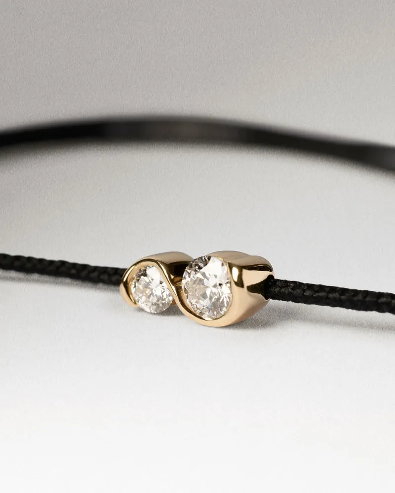 Dafne Diamond cord bracelet