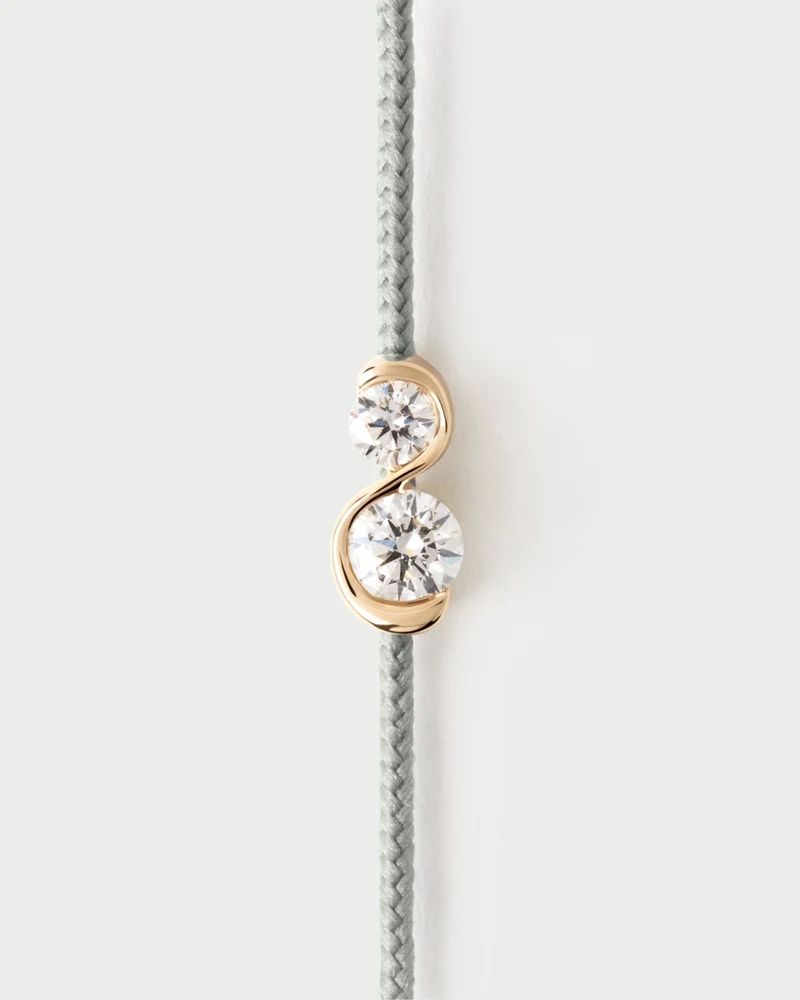 Dafne Diamond cord bracelet