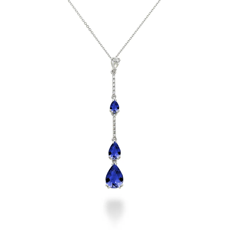 Golay collana pend tanzanite goccia scalari e barrette PCL197DTZP68-23058110025
