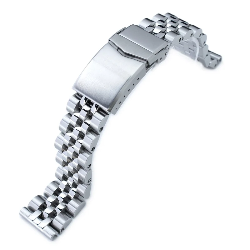 Angus-J Louis 20mm Stainless Steel Straight End Bracelet