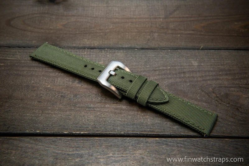 Sailcloth waterproof watch strap. PAM style buckle.