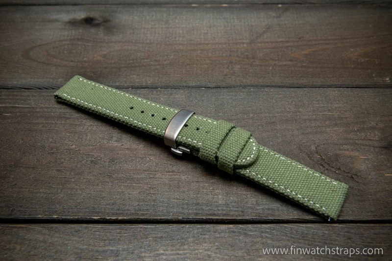 Vintage canvas watch strap.