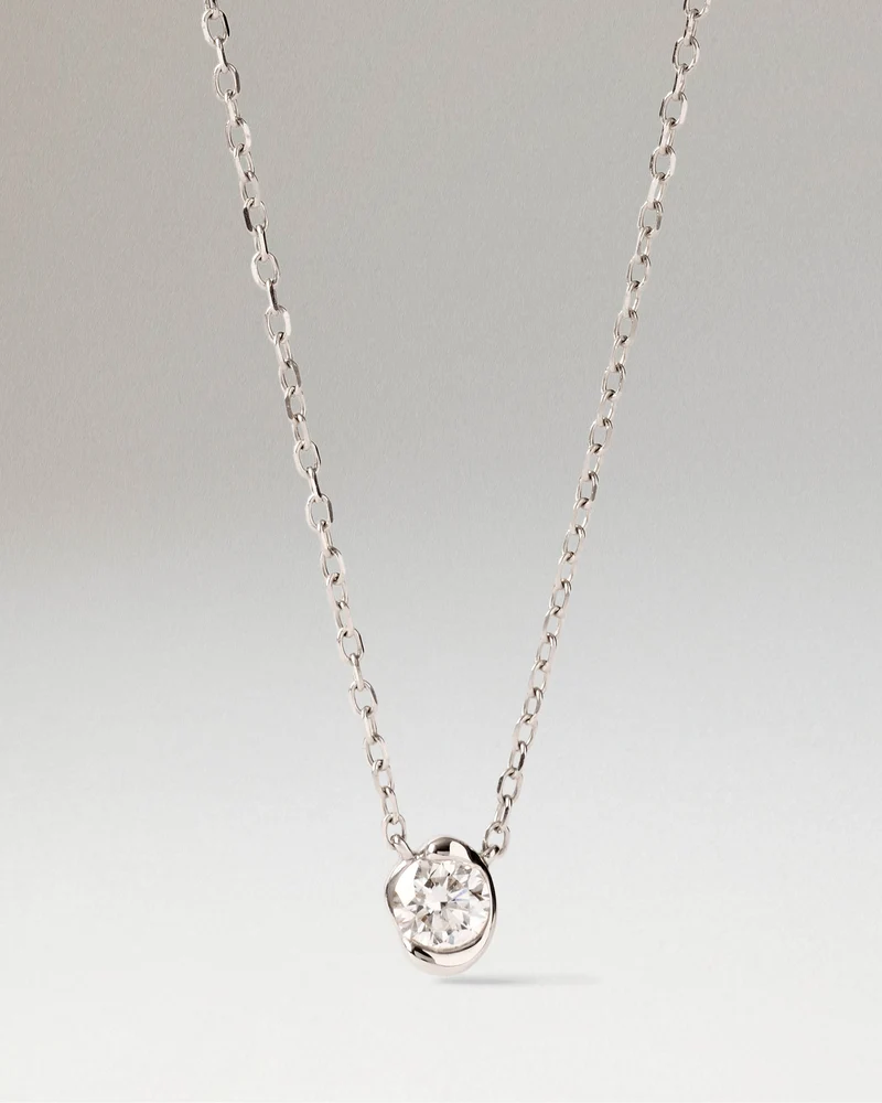 Diamonds and white gold Delia necklace