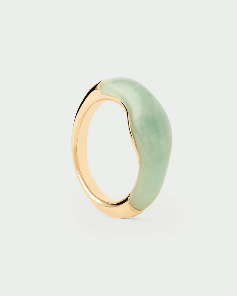 Green aventurine Nami ring