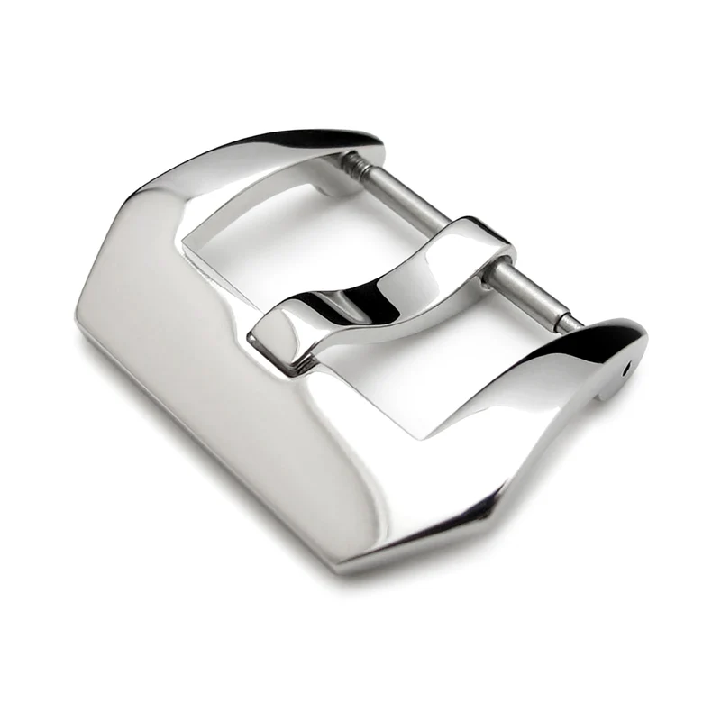 20mm, 22mm High Quality 316L Stainless Steel Spring Bar type Tongue Buckle, Polished finish