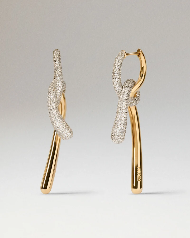 Pavé Twist hoops