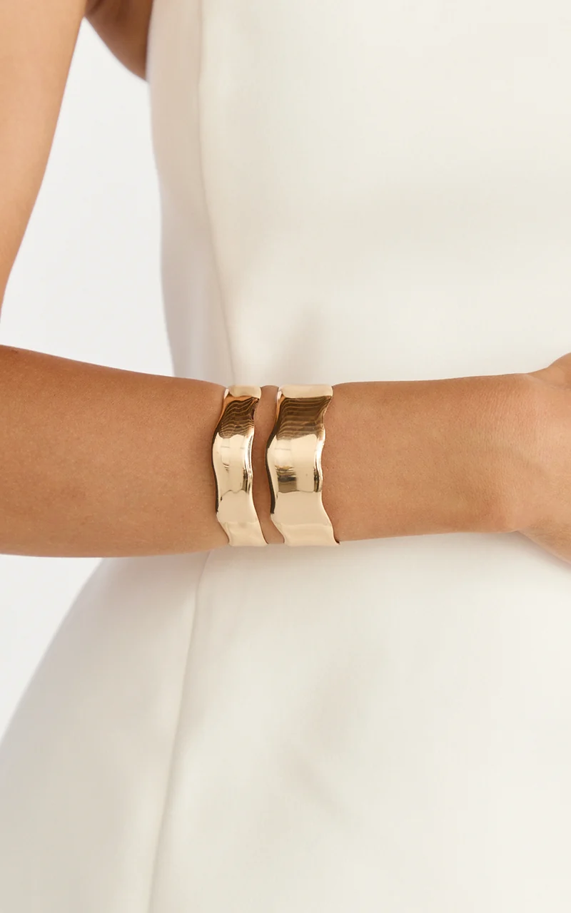 Tilly Bangle - Cuff Bangle in Gold