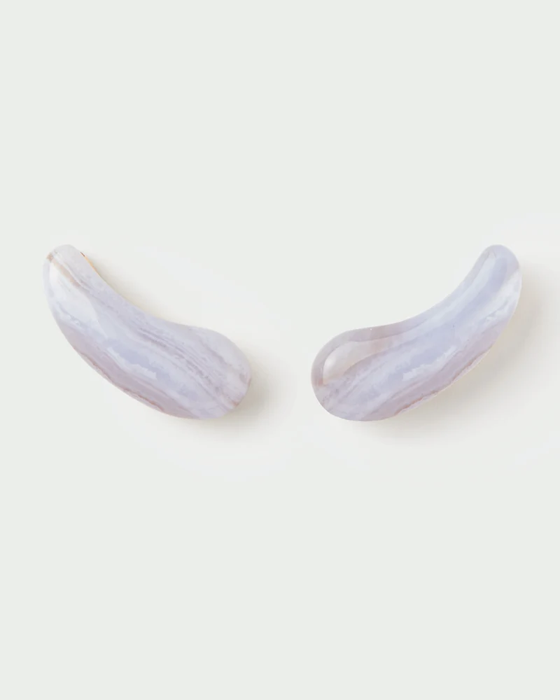 Blue lace agate Aqua earrings