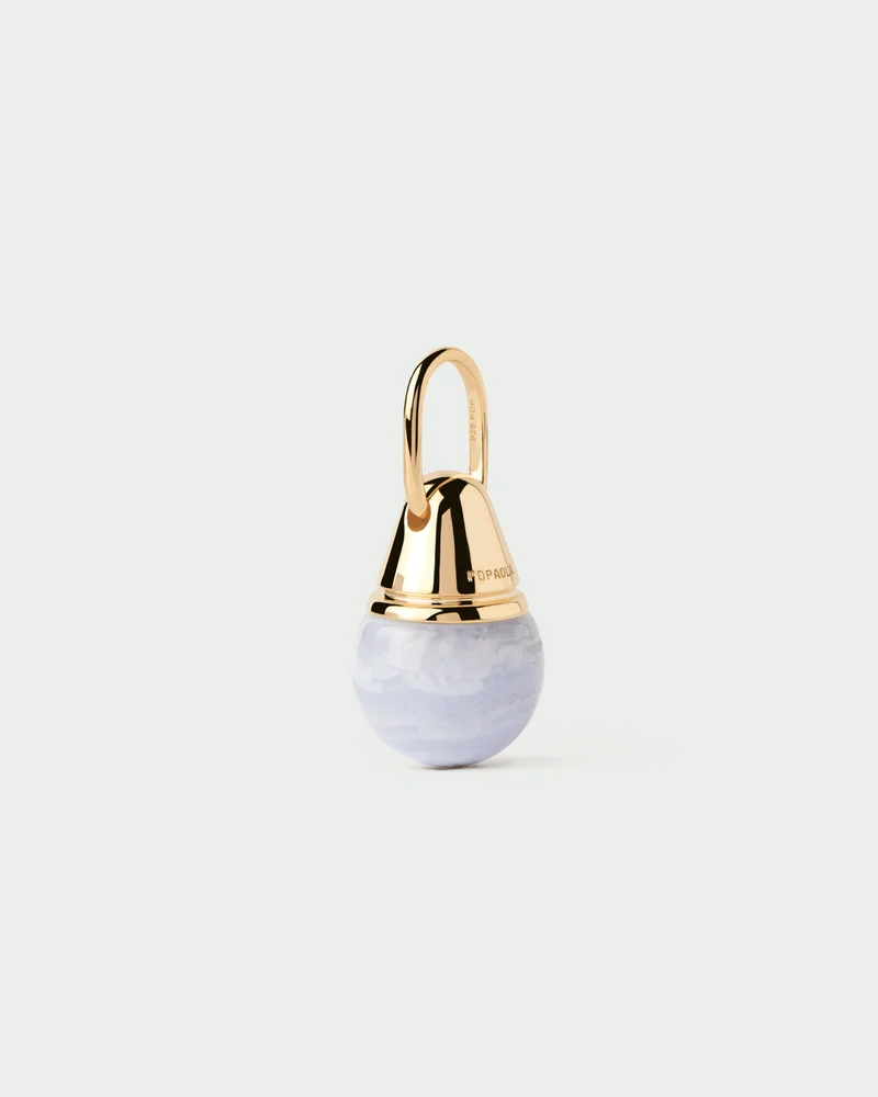 Blue lace agate Riviera pendant