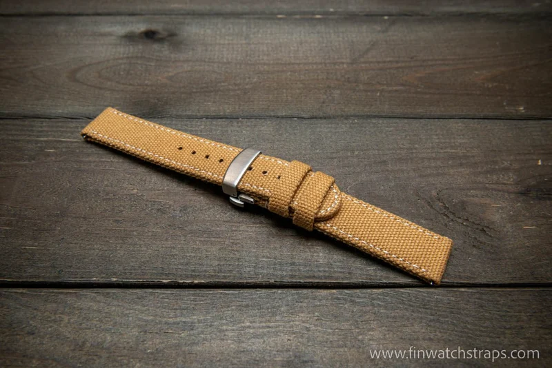 Vintage canvas watch strap.