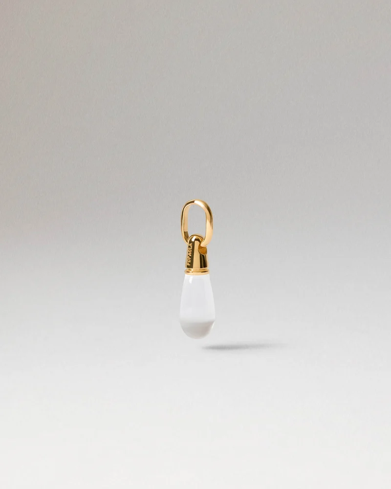 Rock crystal Drop pendant