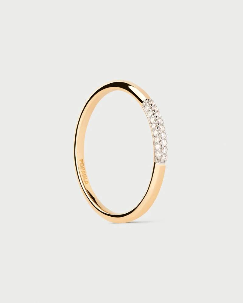 Diamonds and gold Nora ring