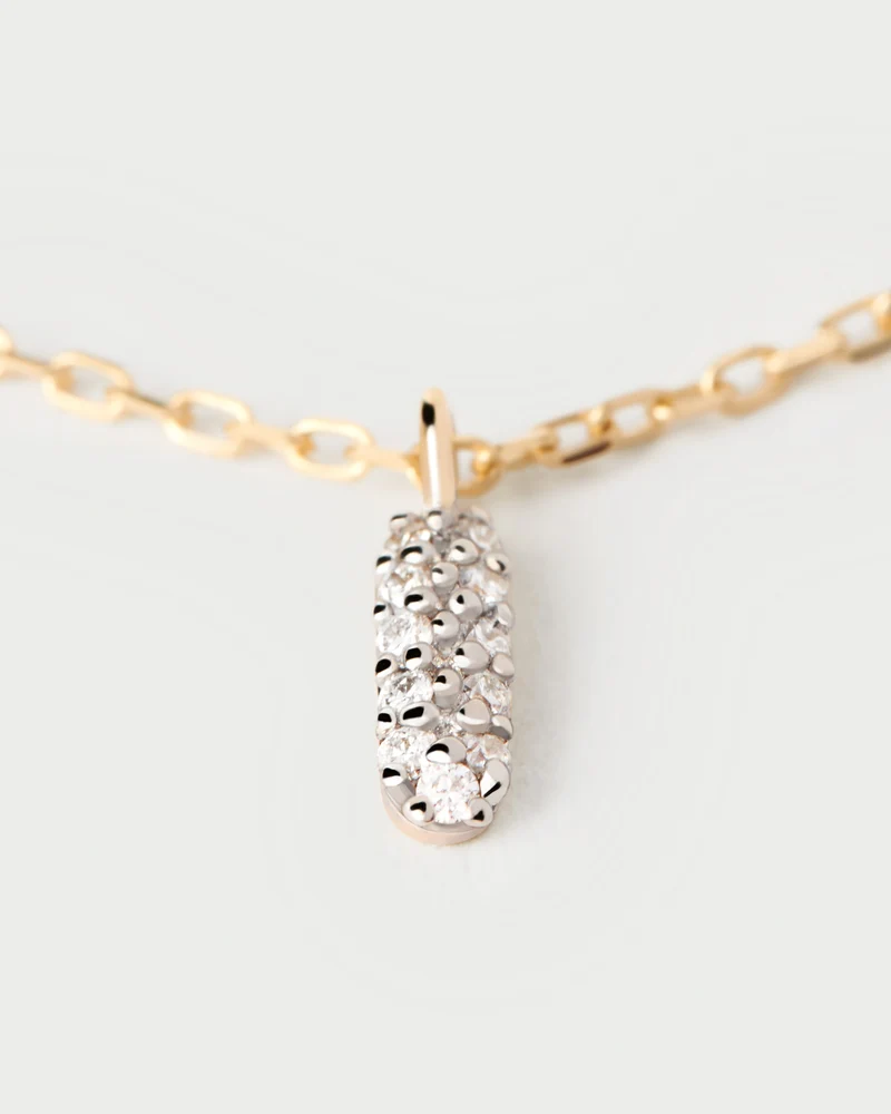 Diamonds and gold Pop necklace