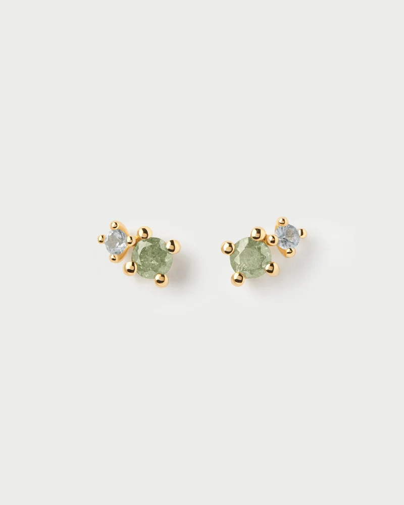 Moss stud earrings