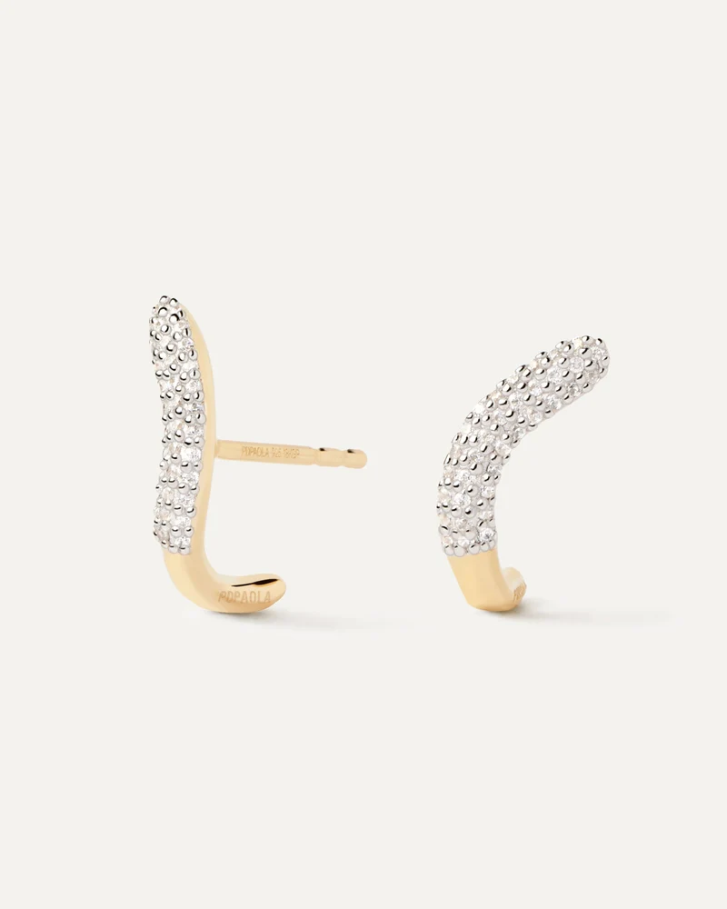 Diamonds And Gold Apollo Earrings