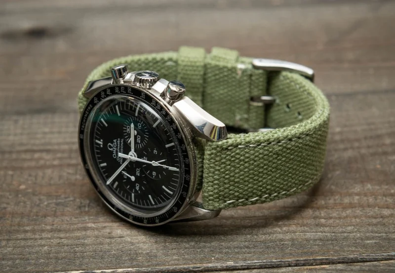 Vintage canvas watch strap.