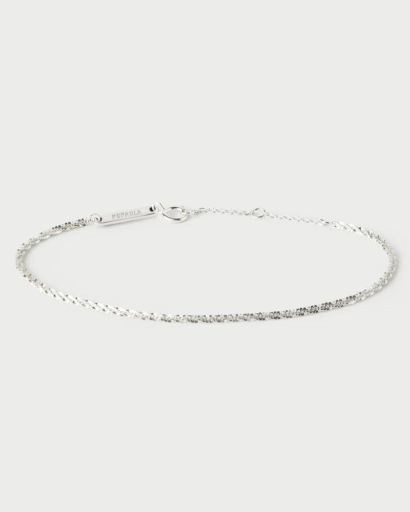 Sparkle silver chain bracelet
