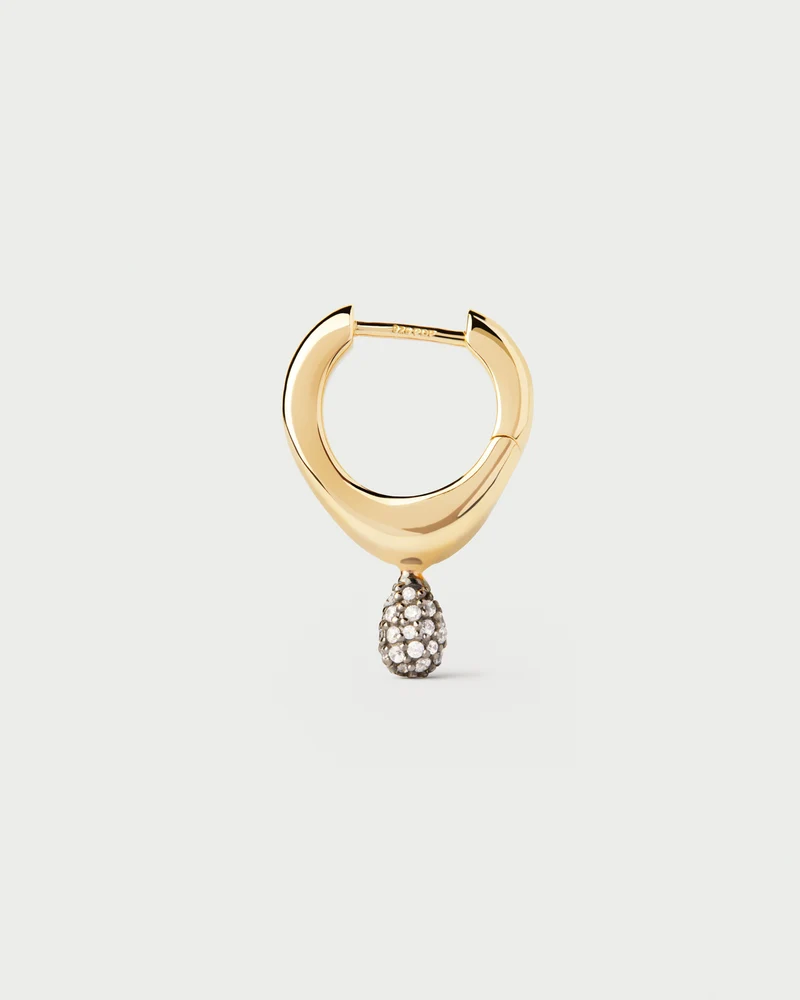 Pavé Lava Single Hoop