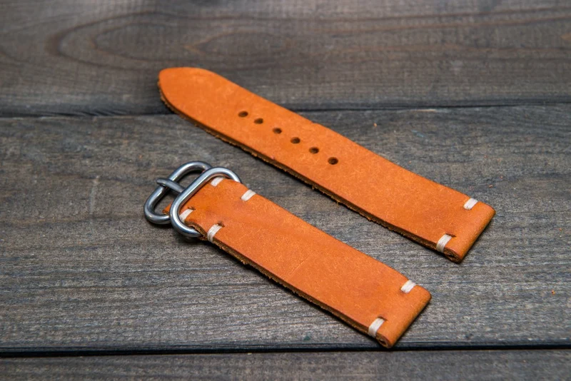Badalassi Carlo, Pueblo Olmo leather watch strap. Hand-made to order in Finland.