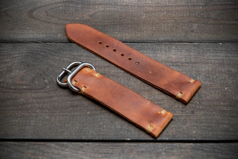Italian leather watch band, Caramel color. Premium quality watch strap 16 mm, 17 mm, 18mm, 19 mm, 20 mm, 21 mm, 22mm, 23 mm, 24 mm
