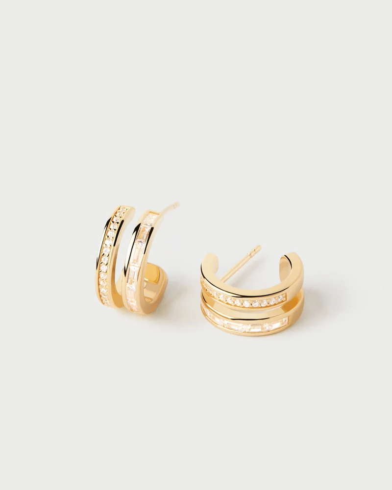 Bianca Double Band Hoops