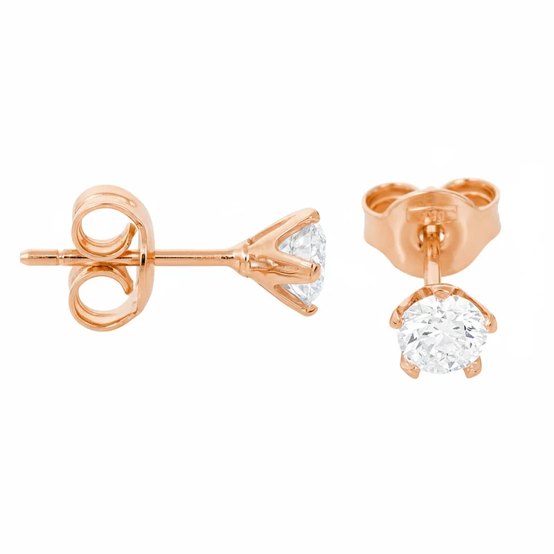 Golay orecchino punto luce 5 punte oro rosa OPL012RWDI-17010110055