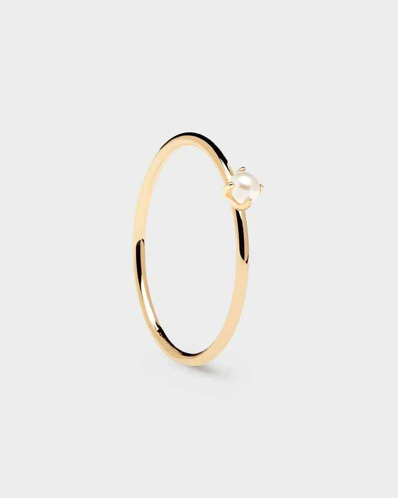 Solitary Pearl Ring