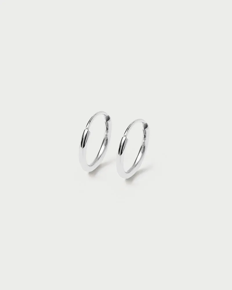 Mini Hoops Silver