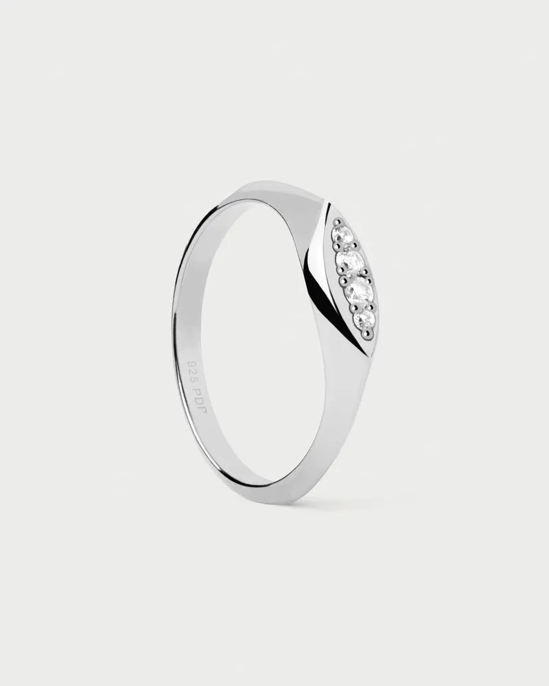 Gala Stamp Silver Ring