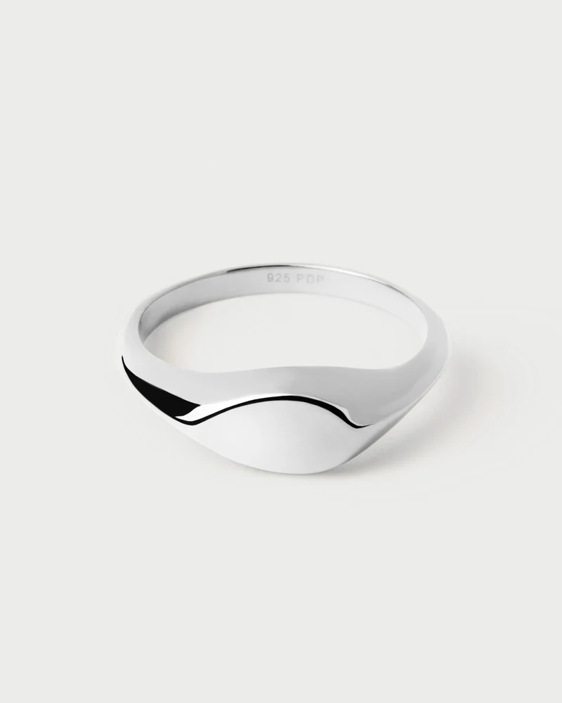 Devi Stamp Silver Ring