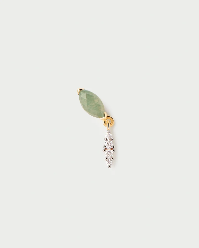 Green Aventurine Ginger Single Earring