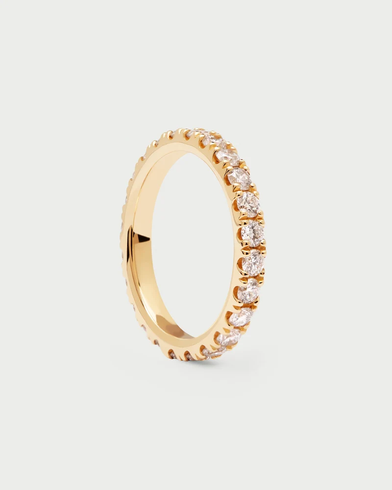 Diamonds and gold Eternity Supreme Ring