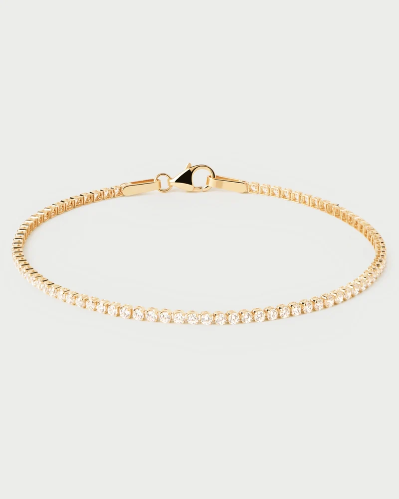 Diamonds and Gold Tennis Bracelet