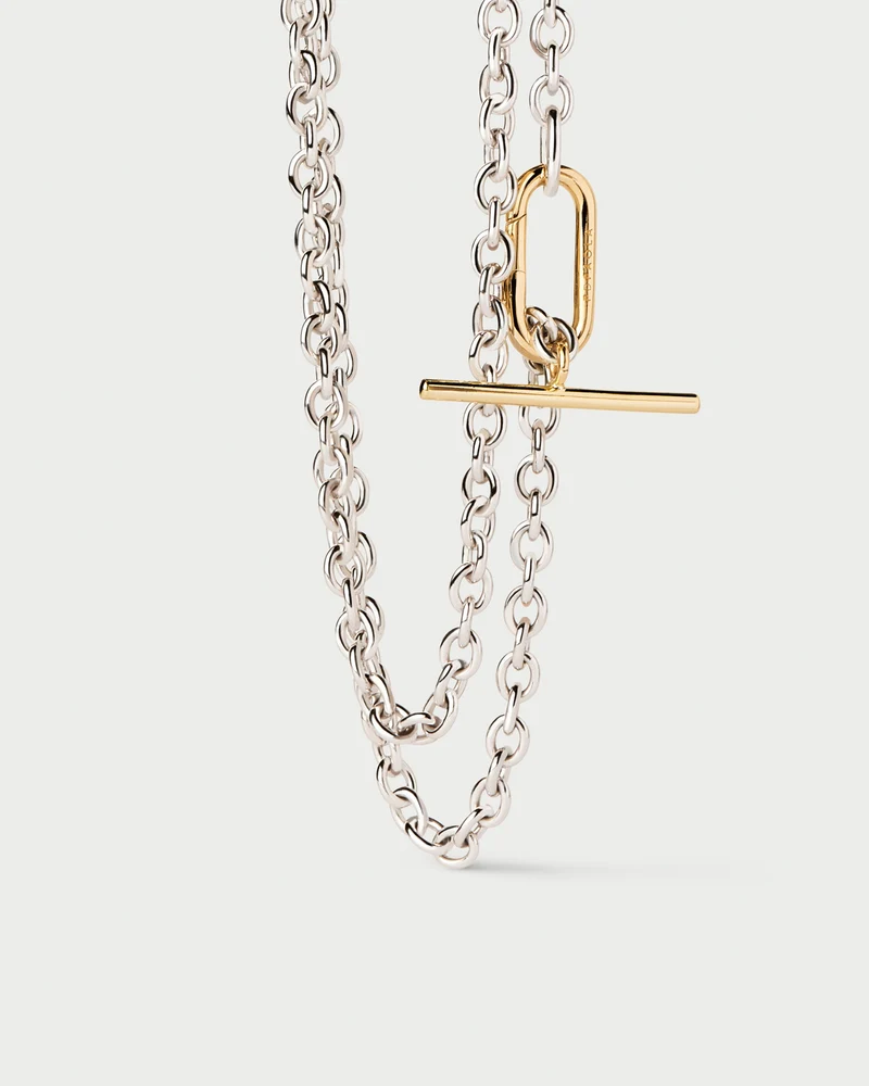 Long Beat Chain Necklace