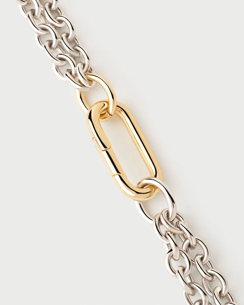 Double Beat Chain Necklace