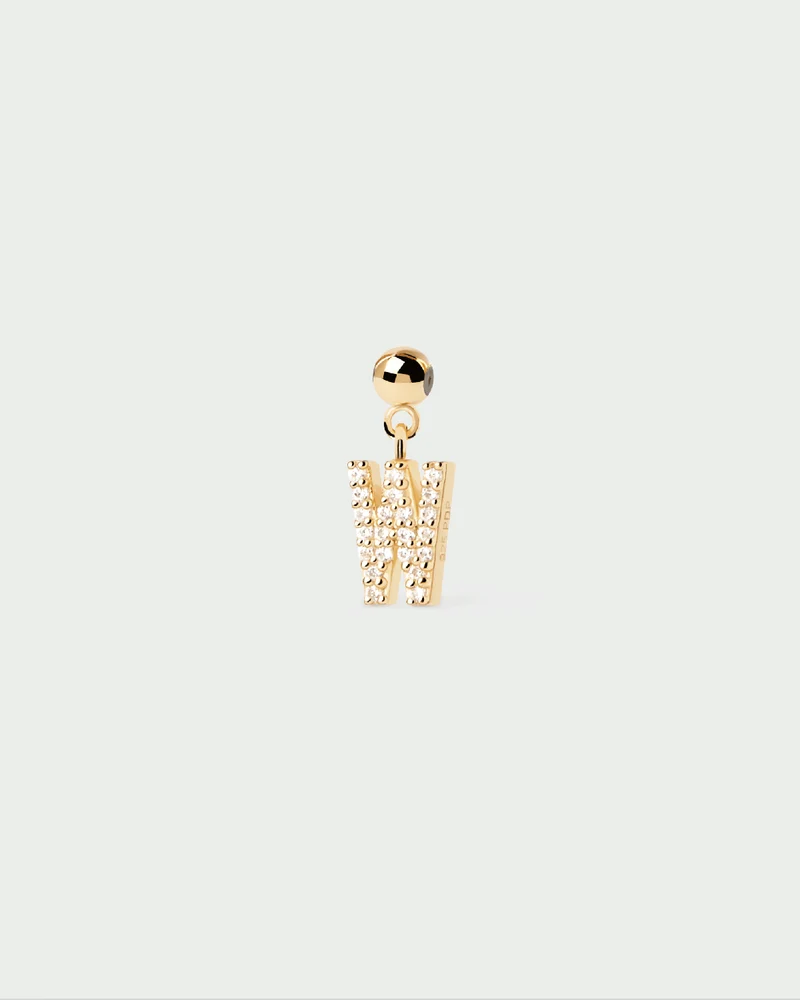 Letter W Charm