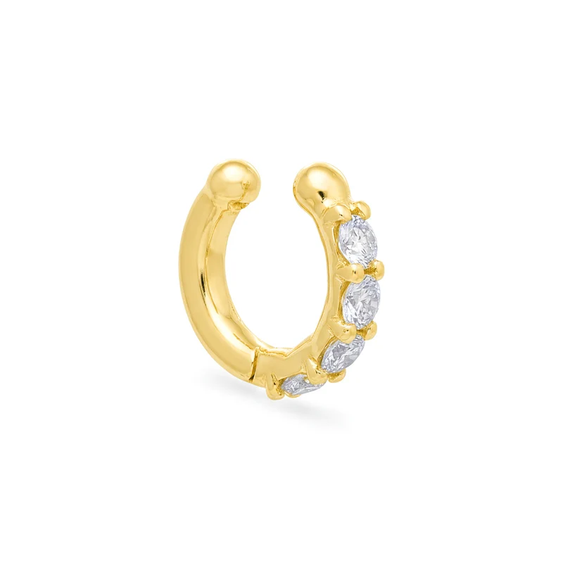 Golay orecchino ear cuff a molla con diamanti oro giallo OEC781DG-26023110085